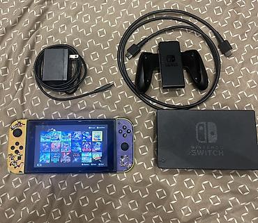 oyun seti: Nintendo Switch (Neon Joy‑Con + Splatoon temalı ön panellər) seti — 1