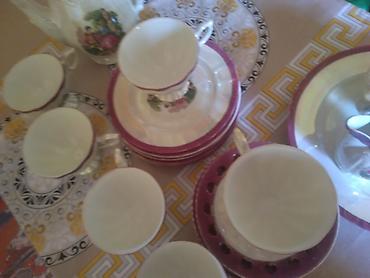 Çay dəstləri və servizlər: Çay dəsti, rəng - Ağ, Farfor — 8