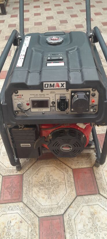 Генераторы: Бензогенератор OMAX 9500H - Номинальное напряжение: 220 В, частота 50 — 1