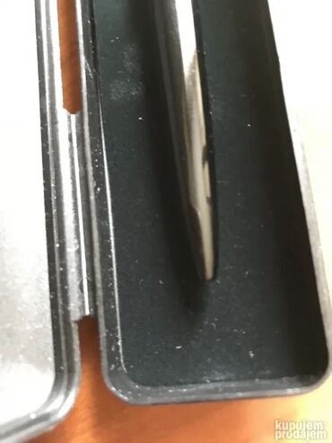 Ostali predmeti za umetnost i kolekcionarstvo: Vintage originalna Pelikan hemijska olovka Crna i zeleno crna Ulozak — 8