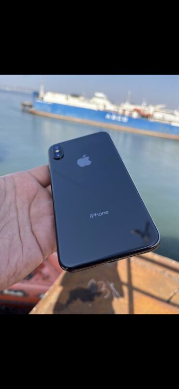 Apple iPhone: IPhone X, 64 GB, Qara, Barmaq izi, Face ID, Sənədlərlə