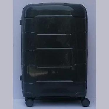 Putni koferi i torbe: Tvrdi kofer na točkiće – tamnosivi - Materijal: čvrsta ABS/PC školjka — 8