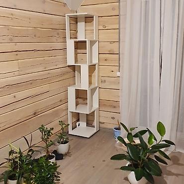 Другая мебель: Стеллаж белый Pine, 35х35х175 см +Бесплатная доставка по городу Цена — 9