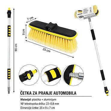 KMT 10-inčna četka za pranje auta sa protokom vode 2000716-A