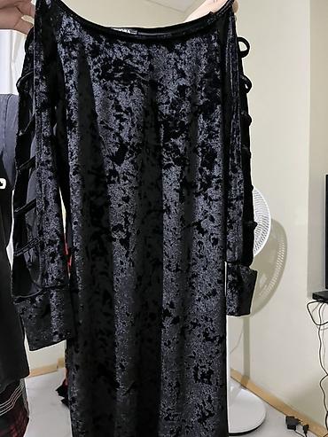 Qara məxməri don - Material: məxmər, yüngül parıltılı tekstura -