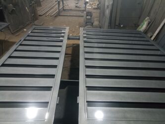 Откатные ворота: Комплект декоративных металлических ворот и секций ограждения — 2