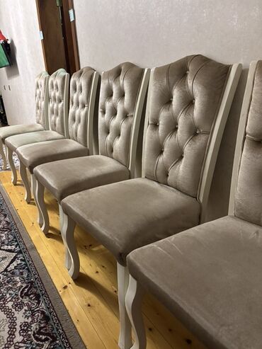 Masa və oturacaq dəstləri: Yemək otağı dəsti – masa və stullar - Klassik üslubda yemək masası — 23