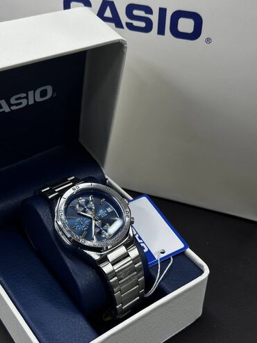 casio edifice ef 527: Классические часы часы, Casio, Серебро, Япония, Секундомер, Мужские