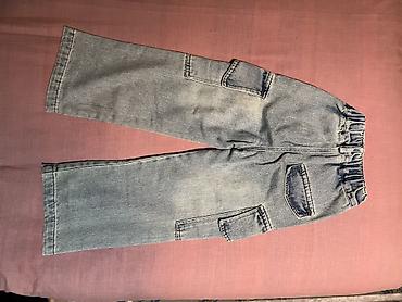 jeans salvar: Qız Uşaq üçün yüngül mavi şalvar yaxşi veziyyetde keyfiyyetli munasib — 2