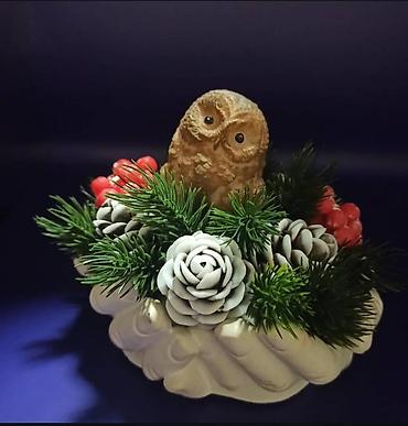 Декоративные цветы: Декоративные мини-букеты ручной работы в кашпо - Композиции из — 8