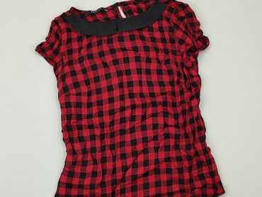 czerwona bluzki damskie krótki rękaw: Блуза жіноча, Mohito, XS, стан - Дуже гарний