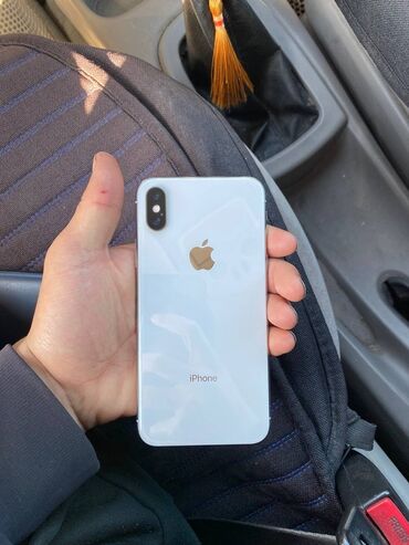 телефон техно камон 30: IPhone X, Б/у, 256 ГБ, Белый, 100 %