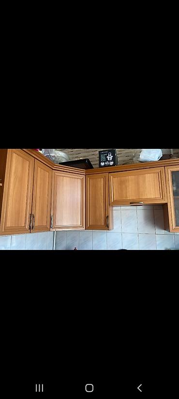 mətbəx dəsti: Mətbəx taç dəst mebeli dəsti - Material: ağac fakturalı MDF/LDSP — 1