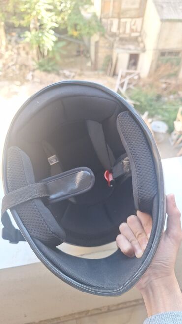 купить матацикал в баку: Tam üzlü motosiklet dəbilqəsi - Rəng: parlaq qara - Korpus