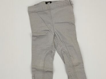 legginsy skórzane z zamkami: Legginsy dziecięce, H&M, 2-3 lat, 98, stan - Bardzo dobry