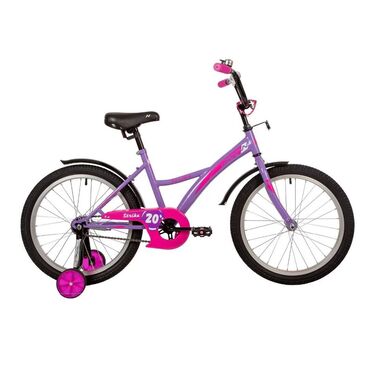 велосипед стелс: Детский велосипед Novatrack 20" Strike (фиолетовый) Велосипед