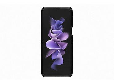 telefon uzlukleri: №: 14907 Məhsulun adı: Çexol Samsung Z Flip 3 Leather Cover Black üçün — 1