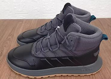 мужские кроссовки зимние: Мужские ботинки, 42, Adidas, Б/у, цвет - Серый — 1