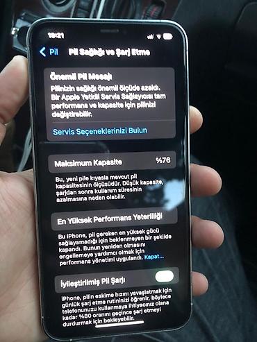 Apple iPhone: IPhone Xs Max, 64 GB, Ağ, Face ID — 8