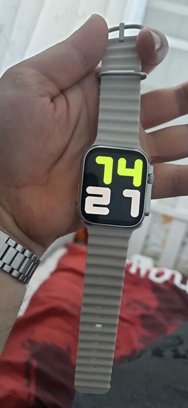 watch 8 ultra: Yeni, Smart saat, Apple, Sensor ekran, rəng - Gümüşü