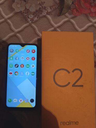 Информатика: Realme C2s, 32 ГБ, цвет - Синий, Face ID