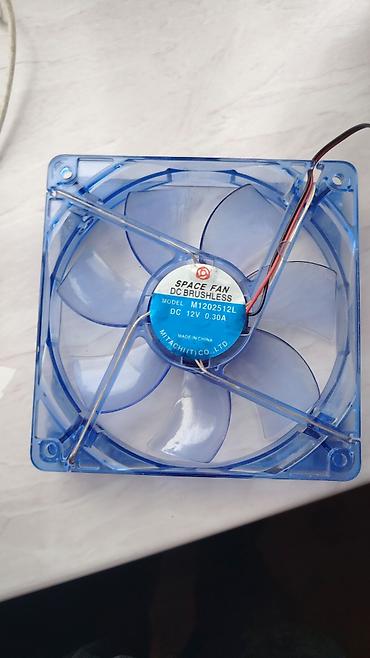 ucuz maqintafon: SPACE FAN DC Brushless soyuducu vantilator Mavi işıqlarla — 1