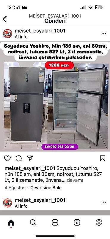 Soyuducular: Yeni Soyuducu Satılır — 18