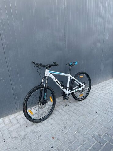 самый легкий горный велосипед: Велосипед Philips Super Cycle P2621 с рамой белого цвета и синими