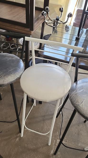 bar stullar: Mətbəx üçün, Yeni, Qatlanmayan, rəng - Ağ Stul — 5