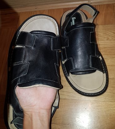 skechers japanke muške: Edward Forrer kozne sandale muske broj 45. nove! imaju cicak pozadi