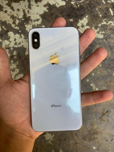 аккумулятор iphone x: IPhone X, Б/у, 256 ГБ, Белый, 54 %