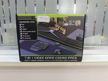 retro konsol: 7 in 1 Video Game Combo Pack – Mouse, Klaviatura və Konvertor Dəsti — 5