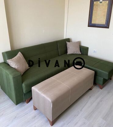 pufik divan: Угловой диван, Новый, Раскладной, Без подьемного механизма, Ткань, Платная доставка