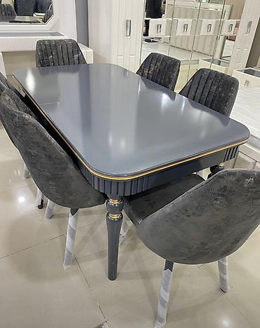 Masa və oturacaq dəstləri: Açılmayan, Dördbucaq masa, 6 stul — 14