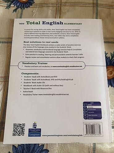 Kitablar və jurnallar: Məhsul: New Total English – Elementary (A1–A2) Nəşriyyat: Pearson — 4