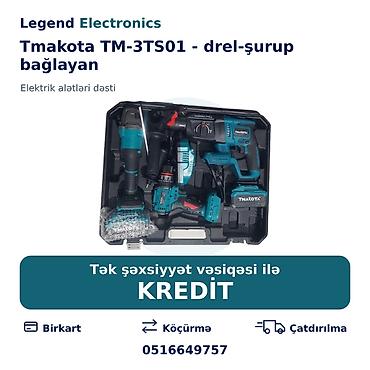 islənmis drel: Elan başlığı: Elektrik alət dəsti Tmakota TM-3TS01 - drel-şurup — 1