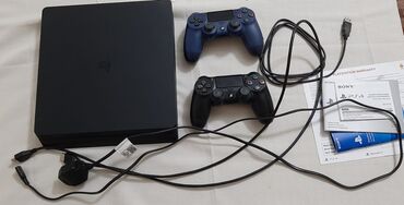 Qazanlar: Sony Playstation 4 Slim 1 GB Qutusu və bütün Kağızları ilə birlikdə