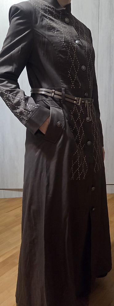 Paltolar: 👘 TEKBİR Qadın üst geyimi (astarlı) A kəsim 🟫 Kapuçino qəhvəyi rəngli — 7