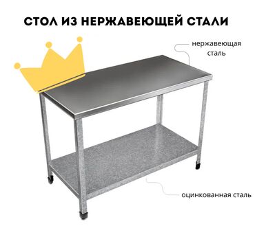 Столы промышленные: Стол, Для пищевой промышленности, Новый