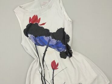 białe bluzki z kwiatem: Blouse, S (EU 36), condition - Good