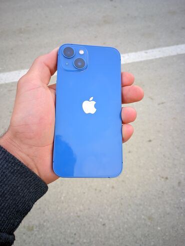 Apple iPhone: IPhone 13, 128 GB, Sierra Blue, Face ID, Sənədlərlə