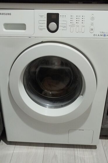 ручной стиральная машина: Кир жуучу машина Samsung, Колдонулган, Автомат, 5 кг чейин, Толук өлчөм
