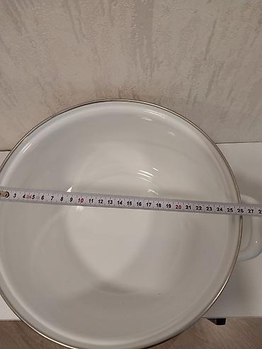 ag tut: Qazan, rəng - Ağ, 28 sm — 2