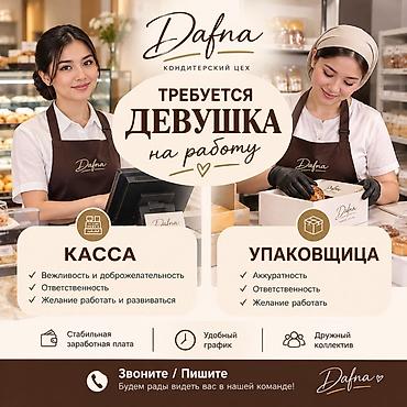 упаковщица в цех: Вакансия в кондитерском цехе Dafna Ищем сотрудниц на две позиции: 1) — 1