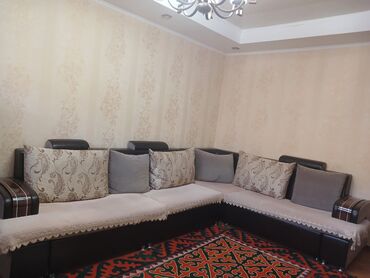 фабричная мягкая мебель: Угловой диван, цвет - Серый, Б/у