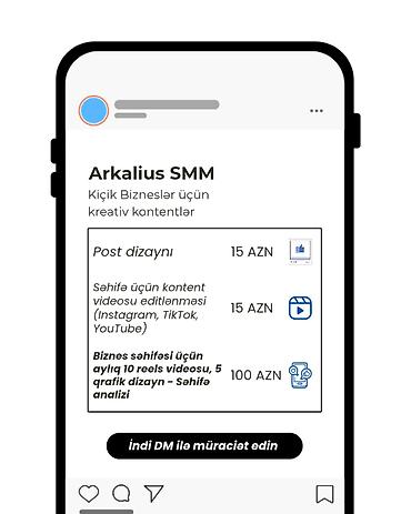 smm: Kiçik bizneslər üçün kreativ kontentlər Xidmətlər: - Post dizaynı – — 2