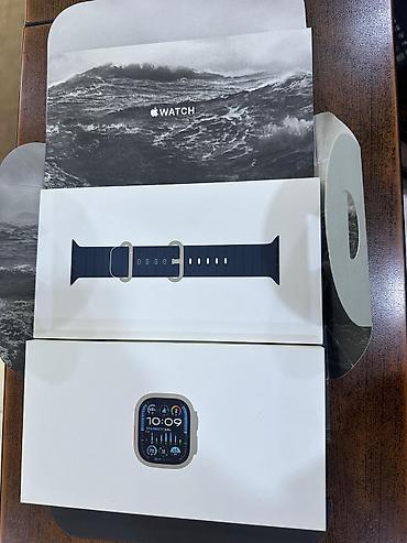 Digər: Unvan razin Apple whatch ultura 2 titanyum yaddaş 64 GB Pil 95 % ideal — 7