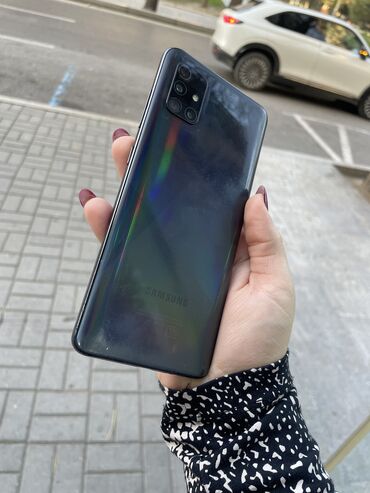 samsung a51 kabrolari: Samsung Galaxy A51, 64 GB, rəng - Göy, Barmaq izi