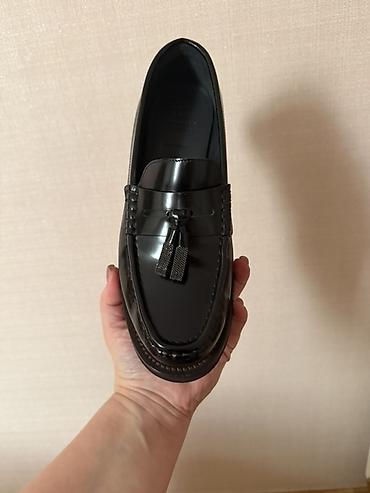 gb deri: Qara rəngli kişi loaferləri – kələfli tassel (saçaq) detallı klassik — 5