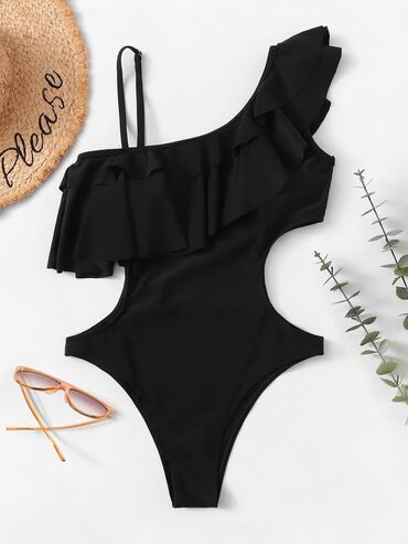 h: XL (EU 42), Lycra, Single-colored, color - Black